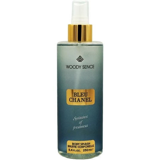 بادی اسپلش مردانه وودی سنس مدل BLEU CHANEL حجم 250 میلی لیتر