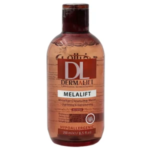 محلول پاک کننده میسلار روشن کننده پوست صورت درمالیفت مدل Melalift حجم 250 میلی لیتر