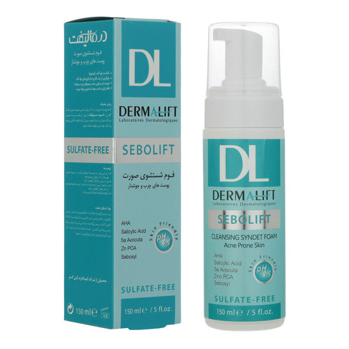 فوم شستشوی صورت درمالیفت مدل سبولیفت مناسب پوستهای چرب حجم