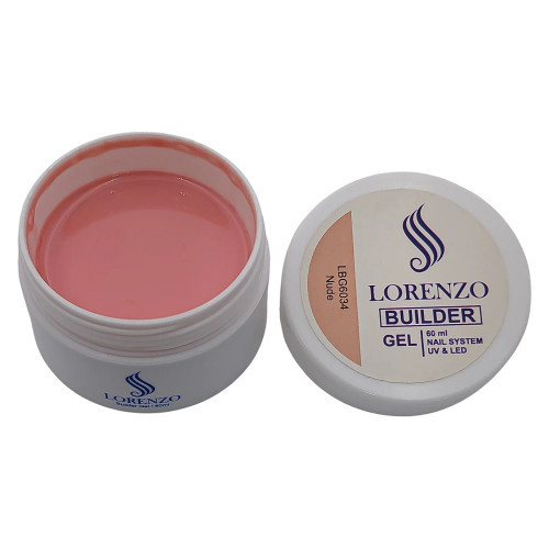 بیلدر ژل کاشت ناخن لورنزو LORENZO | نود Nude | حجم 60میل