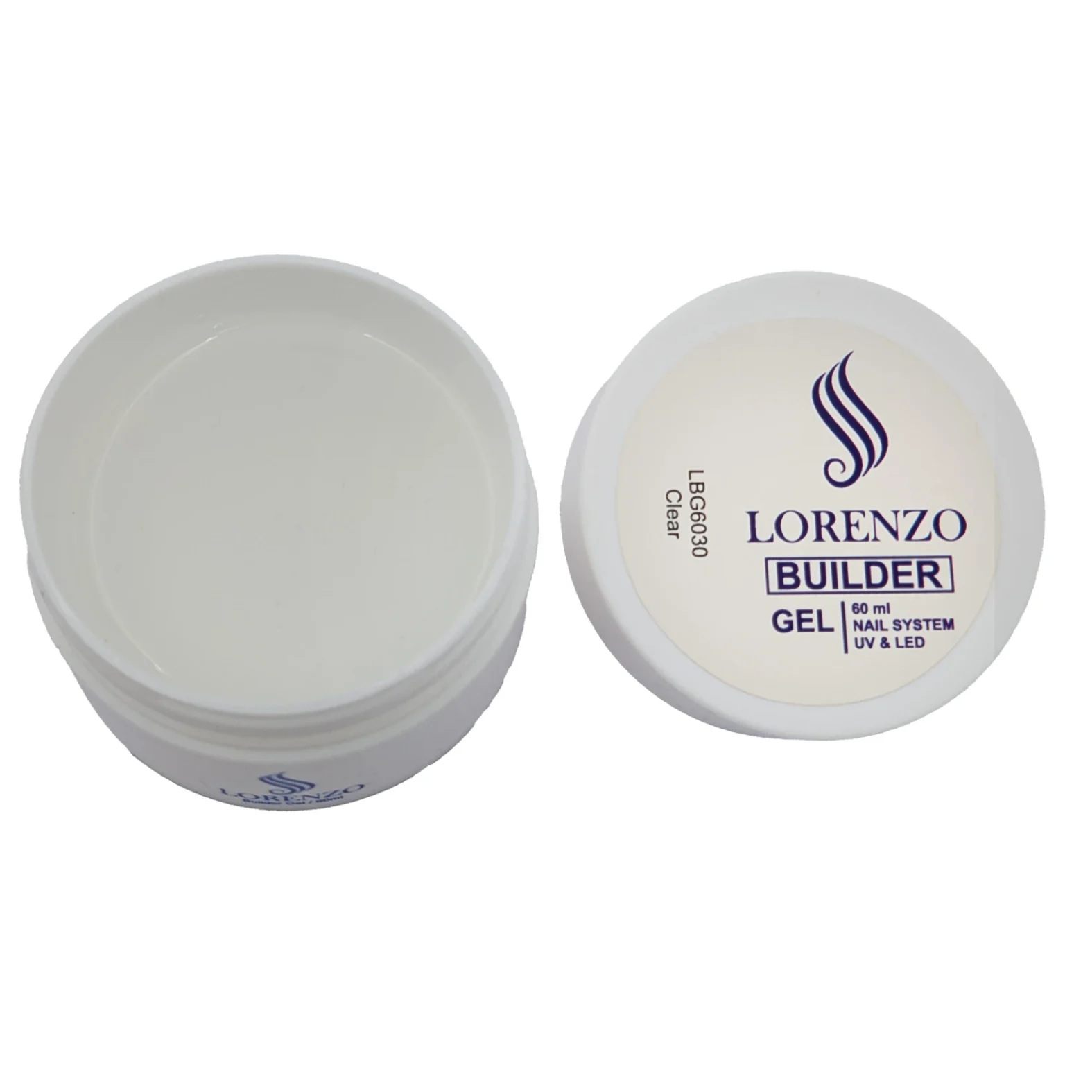 بیلدر ژل کاشت ناخن لورنزو LORENZO | کلیر Clear | حجم 60میل