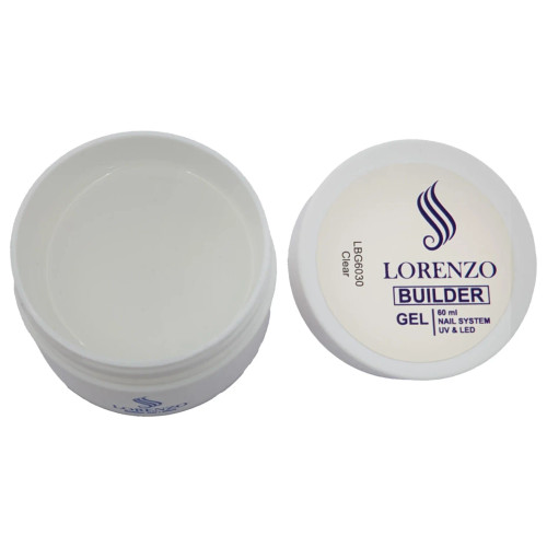 بیلدر ژل کاشت ناخن لورنزو LORENZO | کلیر Clear | حجم 60میل