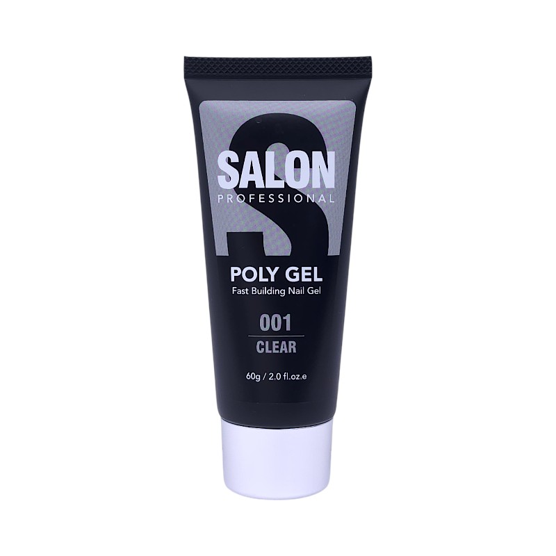 پلی ژل کاشت ناخن سالن Salon | رنگ Clear کد 001 | حجم 60 گرم