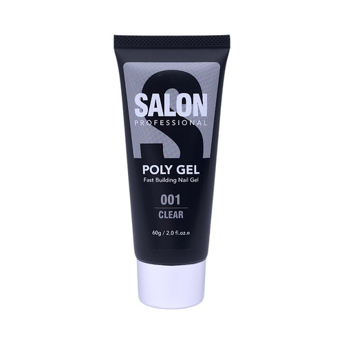 پلی ژل کاشت ناخن سالن Salon | رنگ Clear کد 001 | حجم 60 گرم