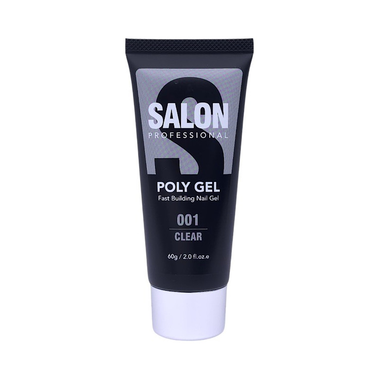 پلی ژل کاشت ناخن سالن Salon | رنگ Clear کد 001 | حجم 60 گرم
