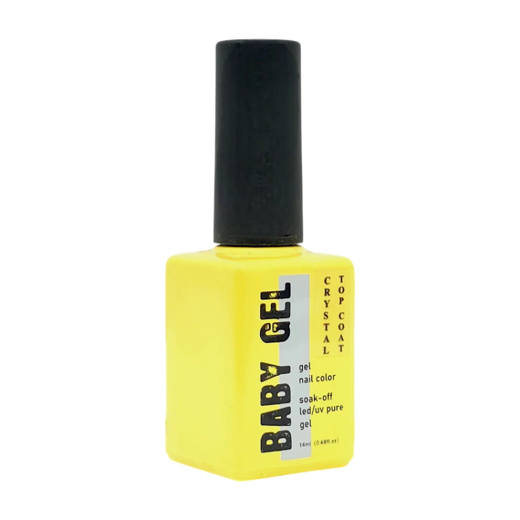 تاپ کات کریستالی (ضد خش) بیبی ژل | BABY GEL Crystal Top Coat | حجم 14میل