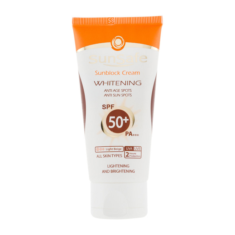 کرم ضد آفتاب روشن کننده کرم پودری SPF50
