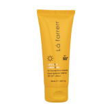 کرم ضدآفتاب و ضدلک بیرنگ لافارر مدل SPF50 حجم 40 میلیلیتر مناسب پوست چرب و آکنهای، محافظت UVA/UVB با +++PA، غیرکومدونزا، کنترل چربی، ضد جوش و آکنه، حفظ رطوبت و جلوگیری از لکهای آفتابی