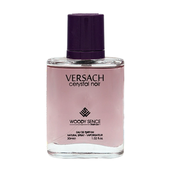 عطر جیبی زنانه وودی سنس مدل ورساچه کریستال نویر VERSACH cerystal noir