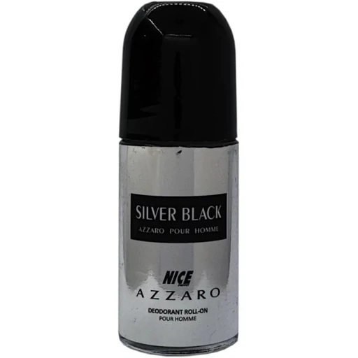 مام رول ضد تعریق مردانه نایس پاپت مدل Azzaro Silver Black حجم ۶۰ میلی لیتر