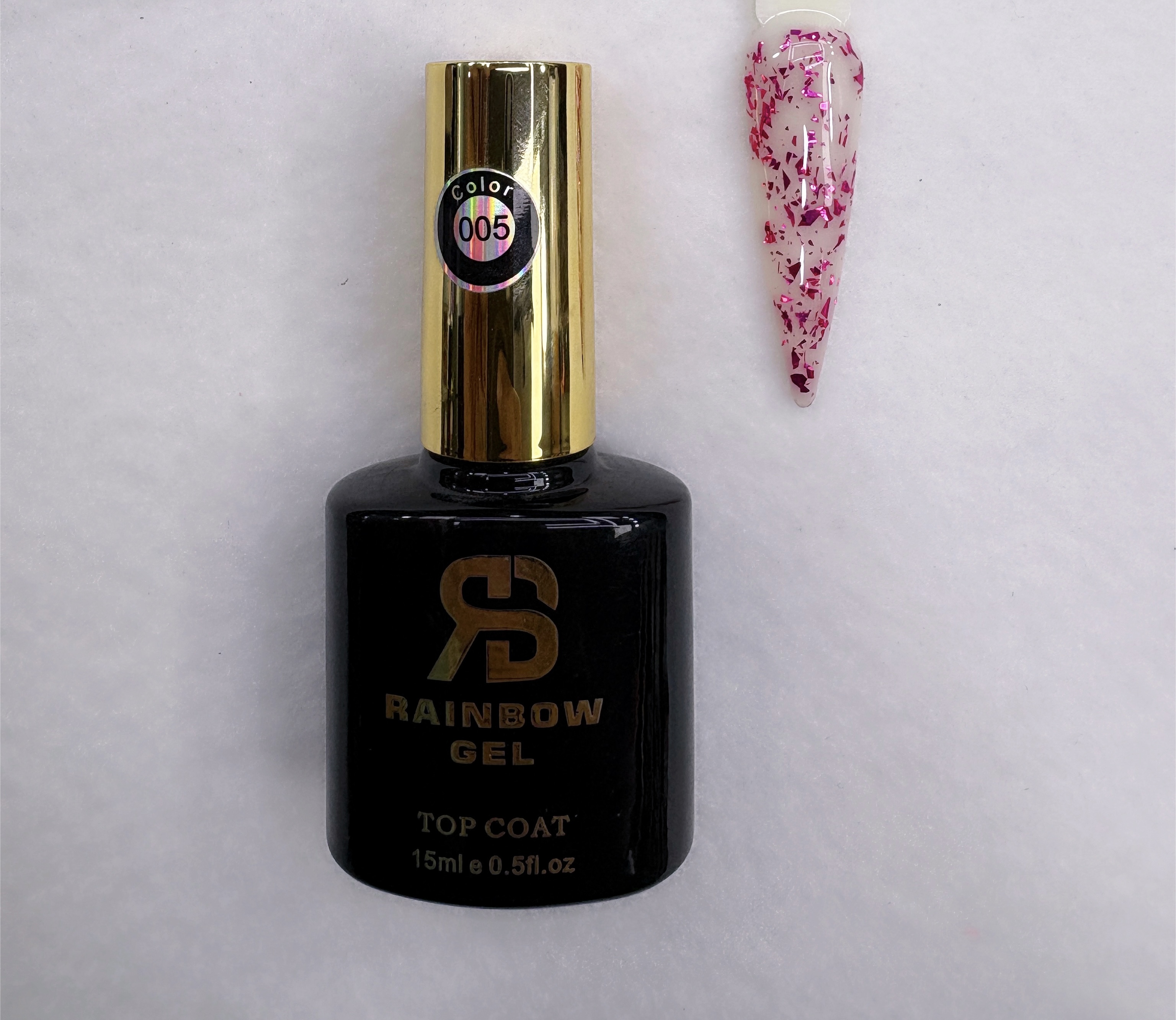تاپ کات تخم مرغی RAINBOW GEL  کد ۰۰۵