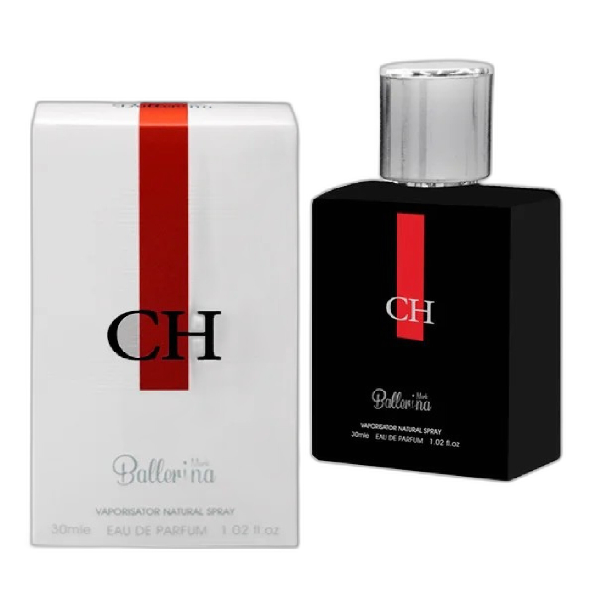 عطر جیبی مردانه بالرینا مدل سی اچ CH حجم 30 میلی لیتر