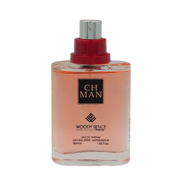 عطر جیبی مردانه وودی سنس مدل سی اچ من CH Man حجم 30 میلی لیتر