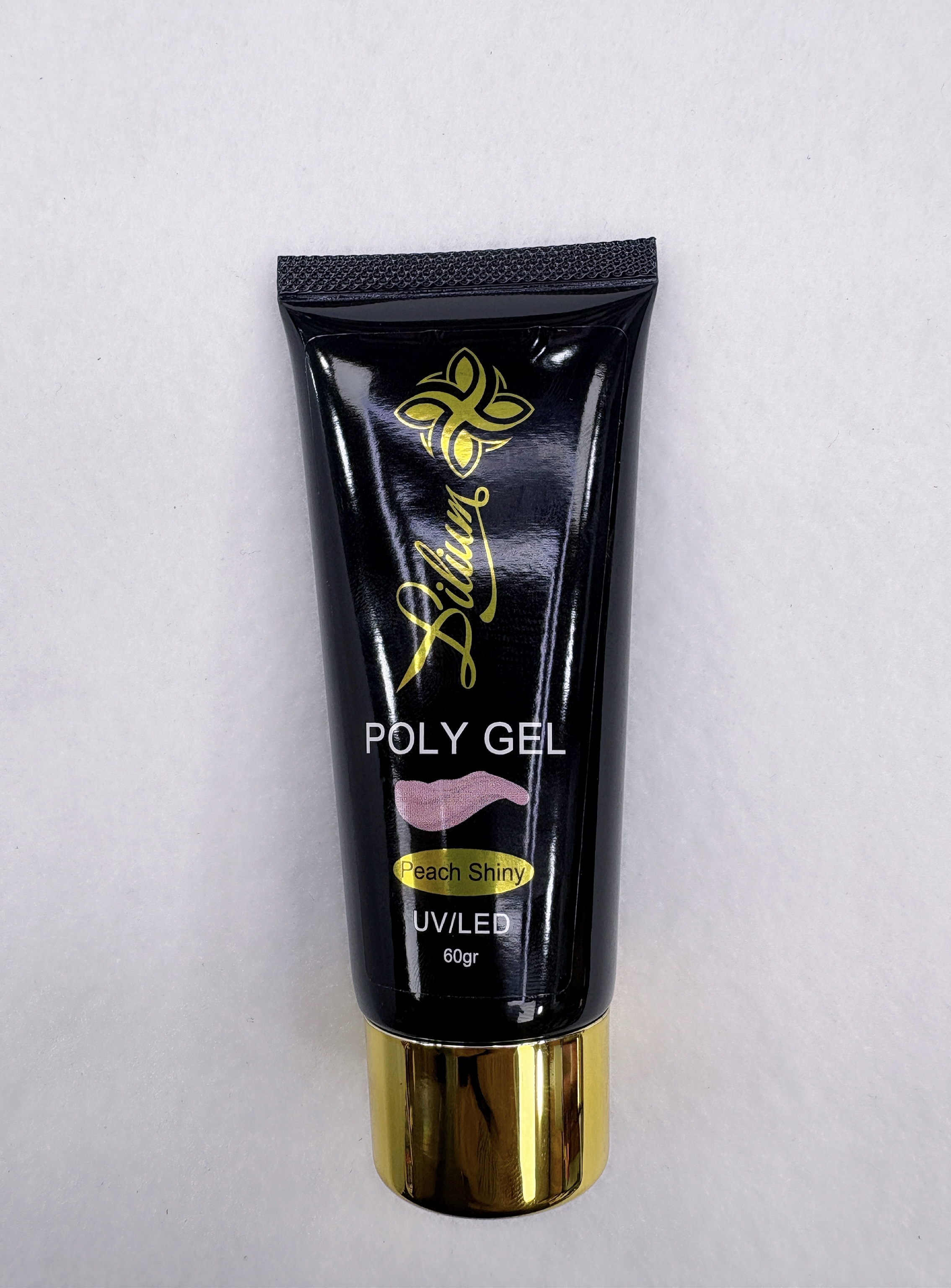 پلی ژل کاشت ناخن لیلیوم Lilium رنگ Peach Shiny شماره 008| حجم ۶۰ گرم